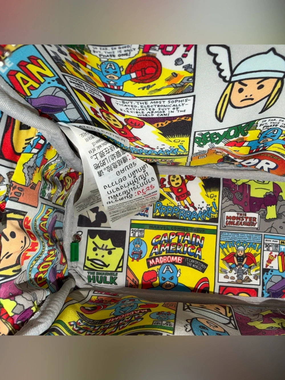 Loungefly Marvel Mini Backpack in Beige, Red & Multicolor